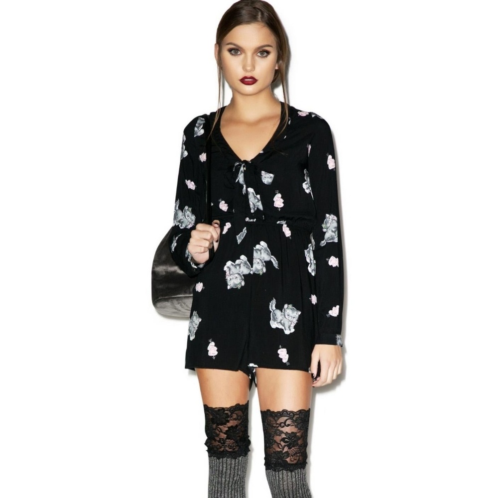 Iron fist kitten romper